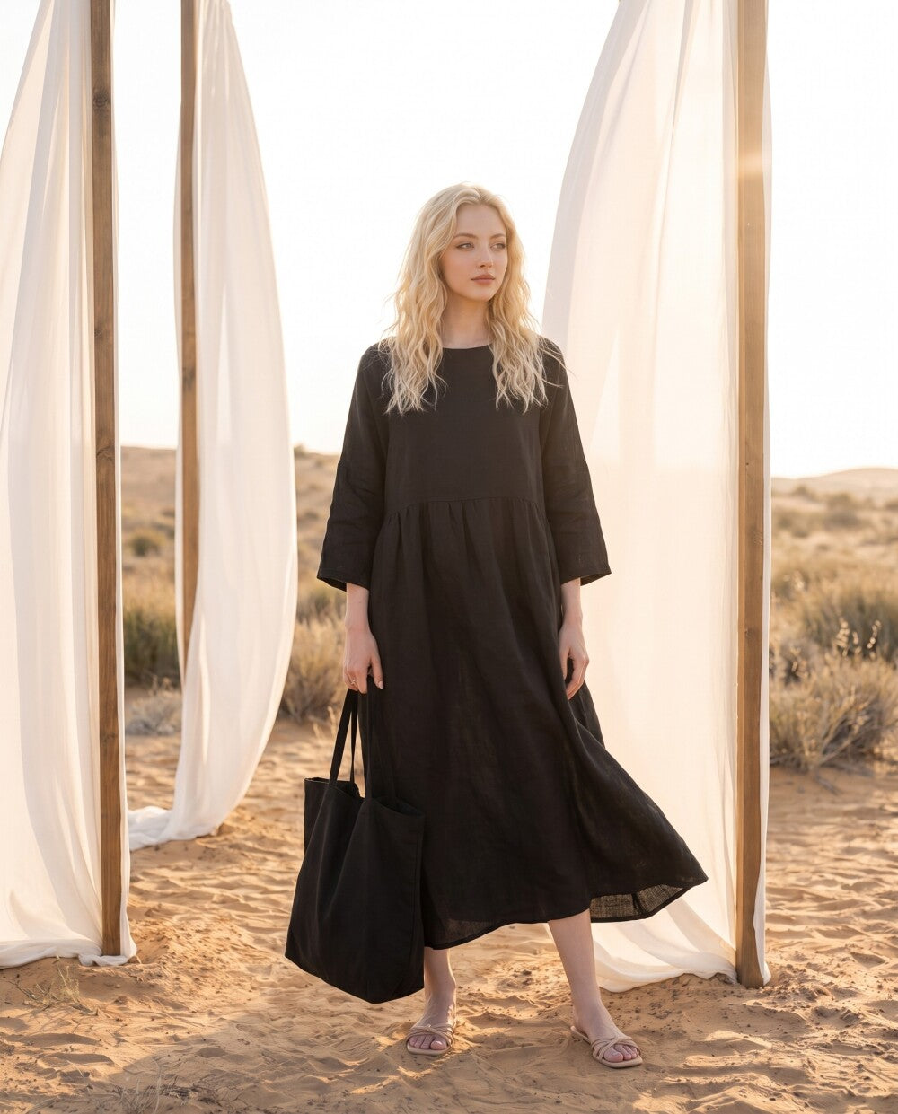 Sabine Linen Dress